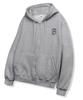 Randomoff [Fleece Lined] Mozzi Meonzi Mini Zip-Up Hoodie [Gray]