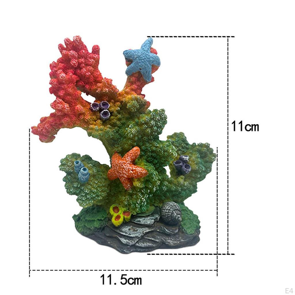 Artificial Coral Figurine Sculpture Aquarium Decoration Versatile Garden Decor Centerpiece Fish Tank