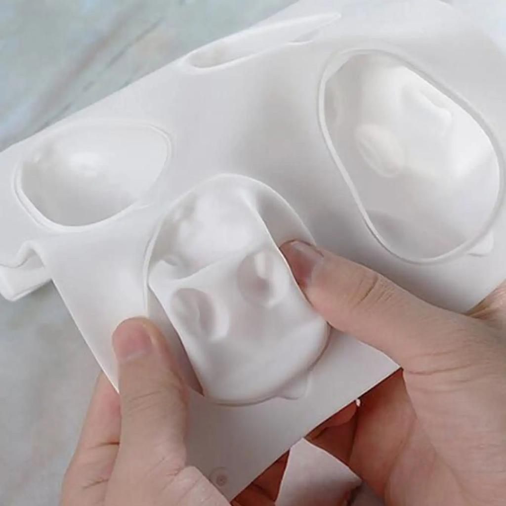 1pc-Silicone Rabbit Mold Fondant Bunny Mold Chocolate Cake Mold Mousse Cake Decoration Dessert Baking Mold DIY Candle Model