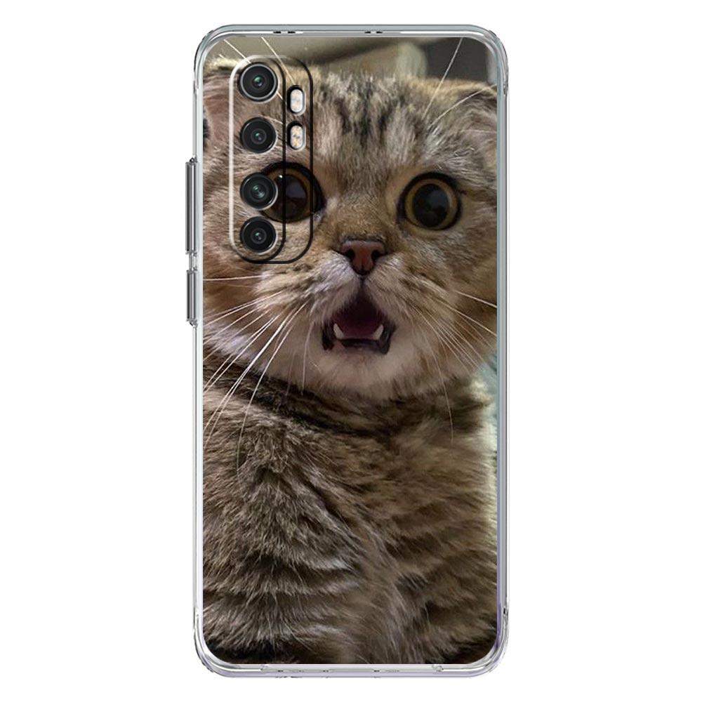 Phone Case For Xiaomi Mi Poco X7 X6 X5 NFC X3 F7 Ultra F6 Pro F3 15 14T 14 13T 11 12 13 Lite Clear TPU Cover Kawaii Love Cat