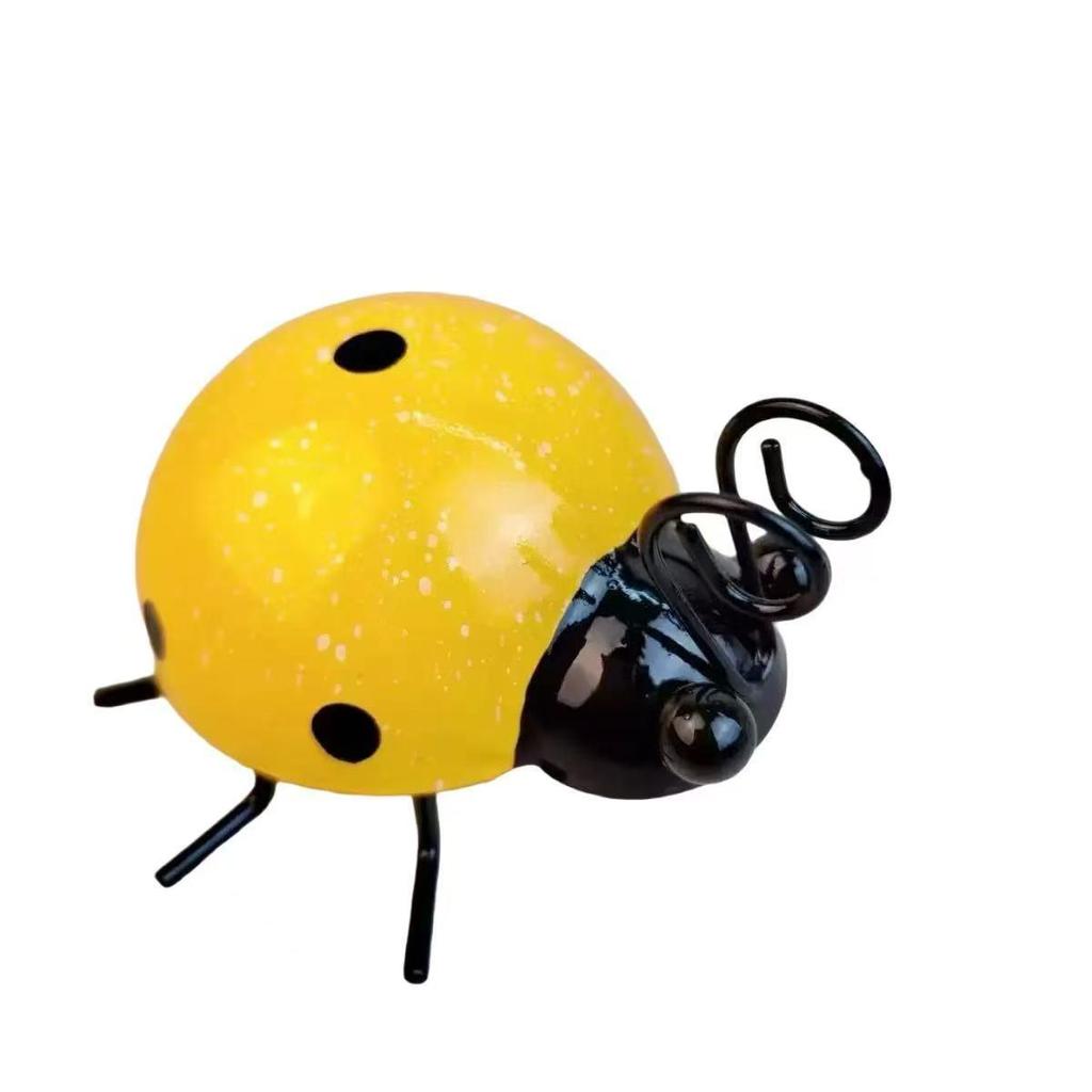 Iron Beetle Seven-Spot Ladybug Succulent Wall Decoration - Holiday Gift