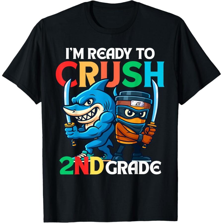 I m Ready To Crush 2nd Grade Cappuccino Assassino Meme Kids T-Shirt S чёрный