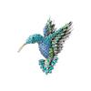 Cross-border Foreign Trade European and American High-end Rhinestone Hummingbird Brooch Animal