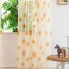 Gauze Sun Flower Tulle Curtains Romantic Window Drapes Modern Sheer Curtain  Living Room