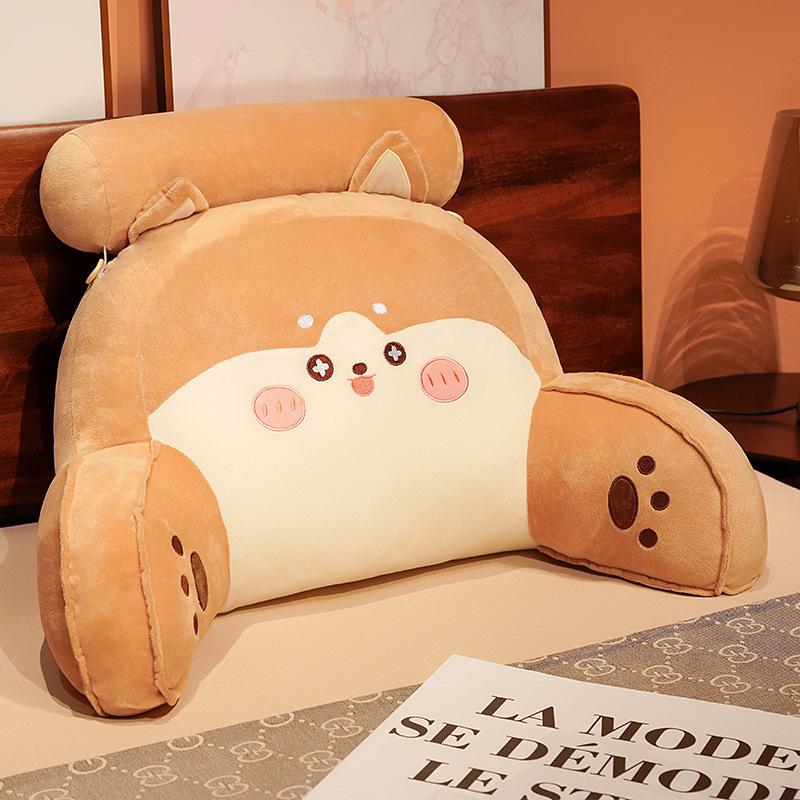 Cartoon Headboard Large Backrest Pillow for Student Dormitory: Soft Sofa, Bed, or Bay Window Reading and Lumbar Support Cushion