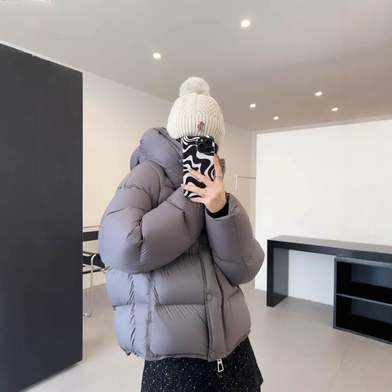 Puff cotton-padded clothes women's winter new short hooded loose bread clothes warm cotton-padded jacket