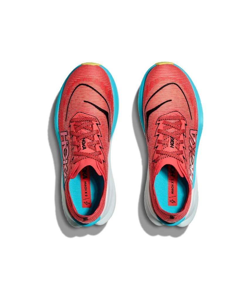 HOKA Mach X 2 Track Size Men's & Field/Running Shoes, 26.5, Orange/Coral
