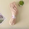 10 Pairs of Women's Summer Thin Old Jacquard Anti Hook Silk Loose Mouth Mid Aged Tube Socks