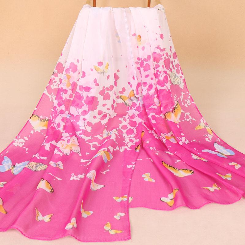 Luxury Chiffon Silk Scarf Spring Summer Scarf Women Head Scarf Beach Shawls Bandana Headband Muslim Hijabs Black Scarf/Scarves