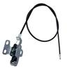 1-Piece Black Metal Rear Left Trunk Lid Latch Line for Fiat