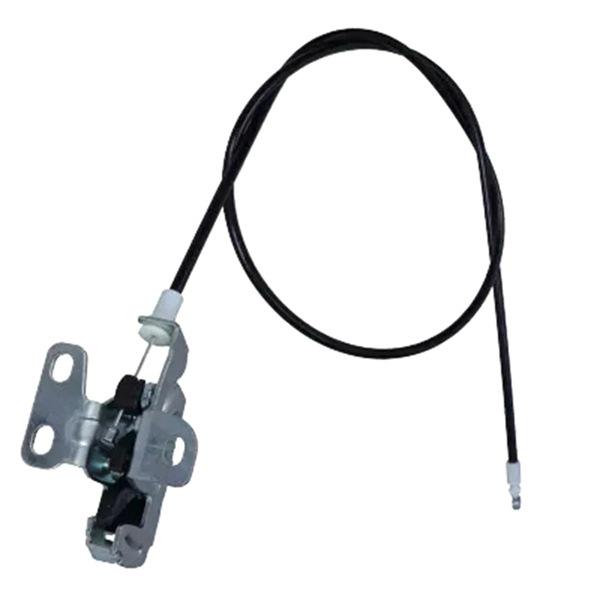 1-Piece Black Metal Rear Left Trunk Lid Latch Line for Fiat