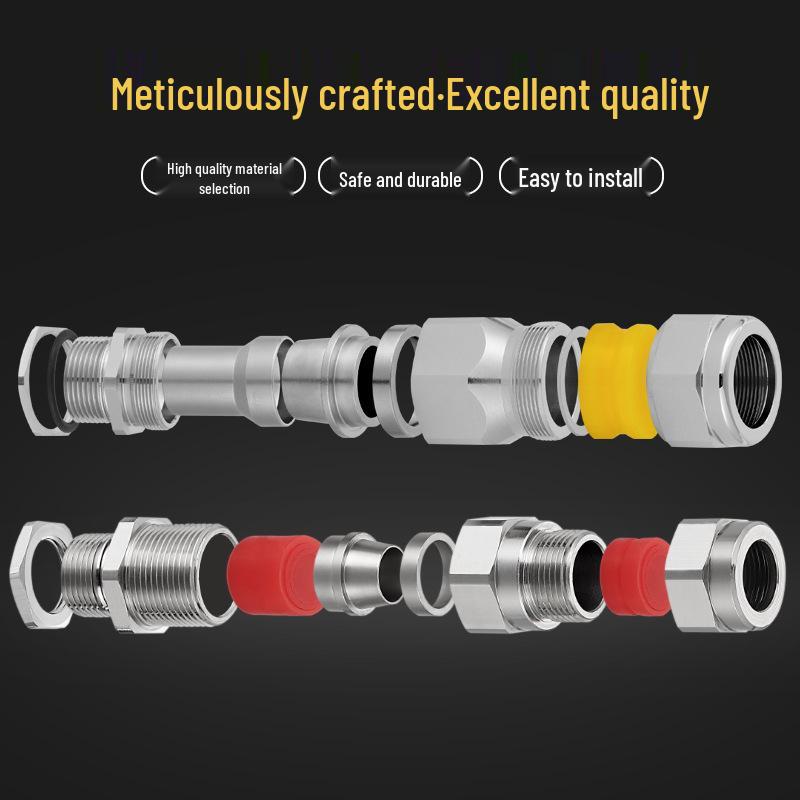Explosion-Proof Stainless Steel Armored Cable Gland & Waterproof Connector M20M32.