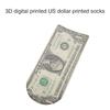 Herren Damen Lustig Unisex Neuheit 3D Gedruckte Knöchelsocken Dollar Schein Geld Muster Kurzschaftsocken Weihnachtsfeier Geschenk