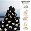 1pc Skull Pattern Blanket Warm, Cozy, And Soft, Suitable for Sofas, Beds, Cars, And Office Use.Perfect for Camping And Travel, Making It a Great Gift