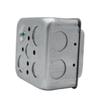 Multipurpose NEMA 14 30R 30A Electrical Receptacle Assembly With Square Metal Box Sliding Covers and Brackets Use