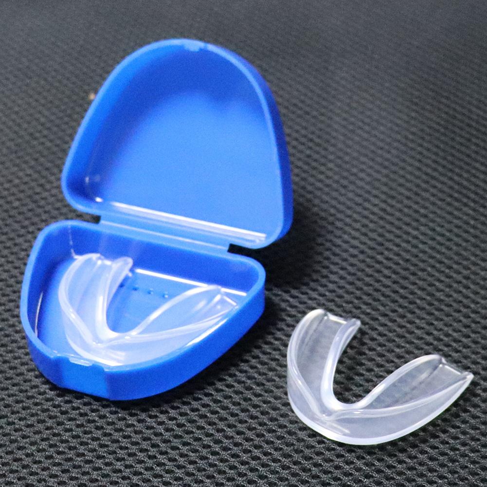 4Pcs Mouth Guard Anti-Grinding Teeth Protection Sports Mouth Guard for Teeth Clenching Stop Snoring Teeth Grinding Bruxism Tray