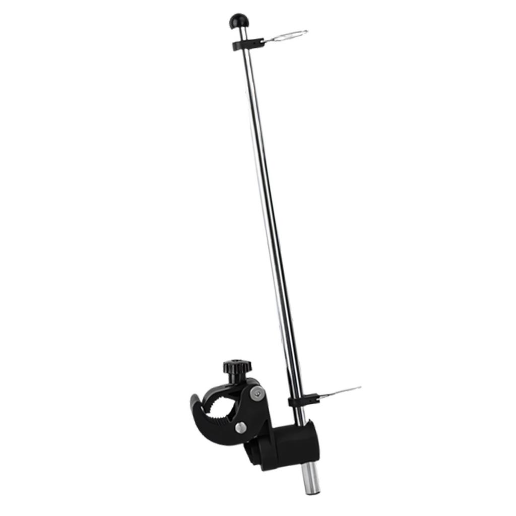 Stainless Steel Yacht Marine Rail Mount Flagpole With Detachable Base And Height Adjustment For Smooth Sailing