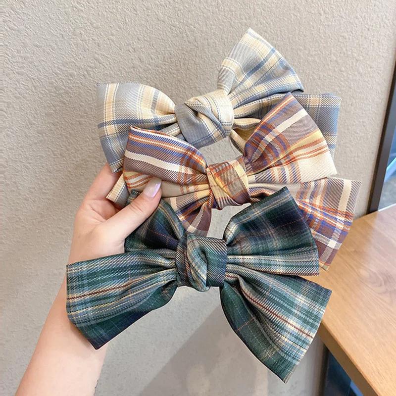 Oversized Bow Hairpin Kawaii Girl Hair Clip Women Ribbon Girls Hairgrip Korean Cute Floral Hair Accessories