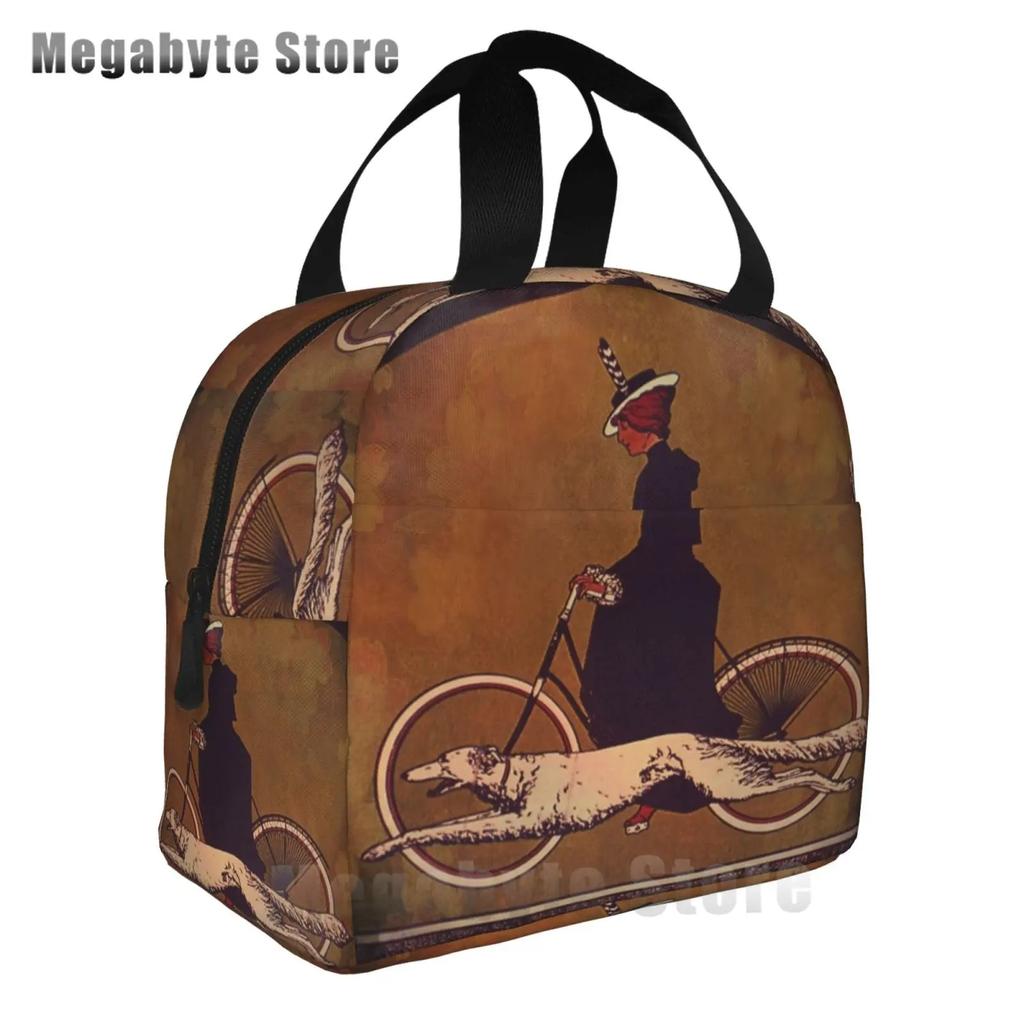 Garden Hound Pies Greyhound Torba na Lunch Chłodząca Izolowana Śniadaniówka Dla Ucznia Szkoła Whippet Pies Chart Pies Przenośne Torby Piknikowe