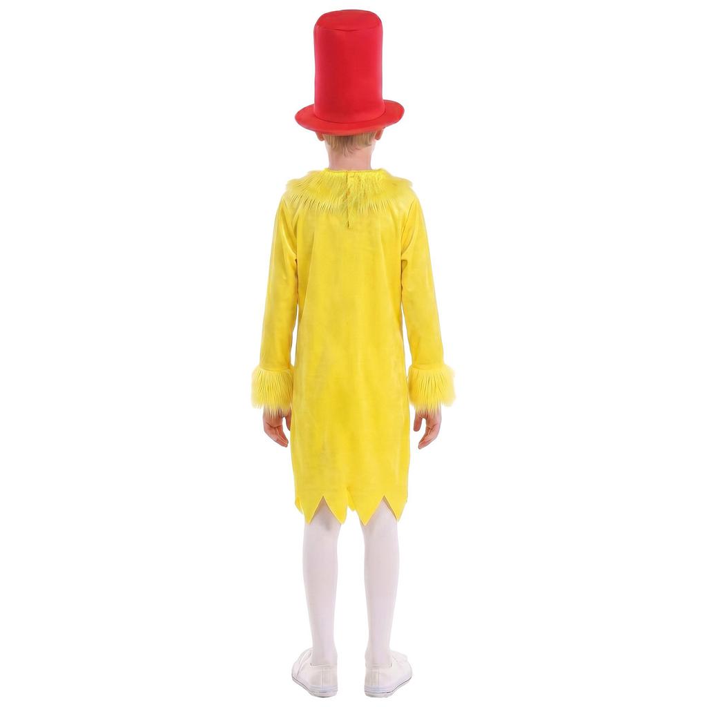 Halloween Kids Costume Set, Funny Green Outfit with Hat and Tie, Party Cosplay Apparel for Toddlers, Non- Theme
