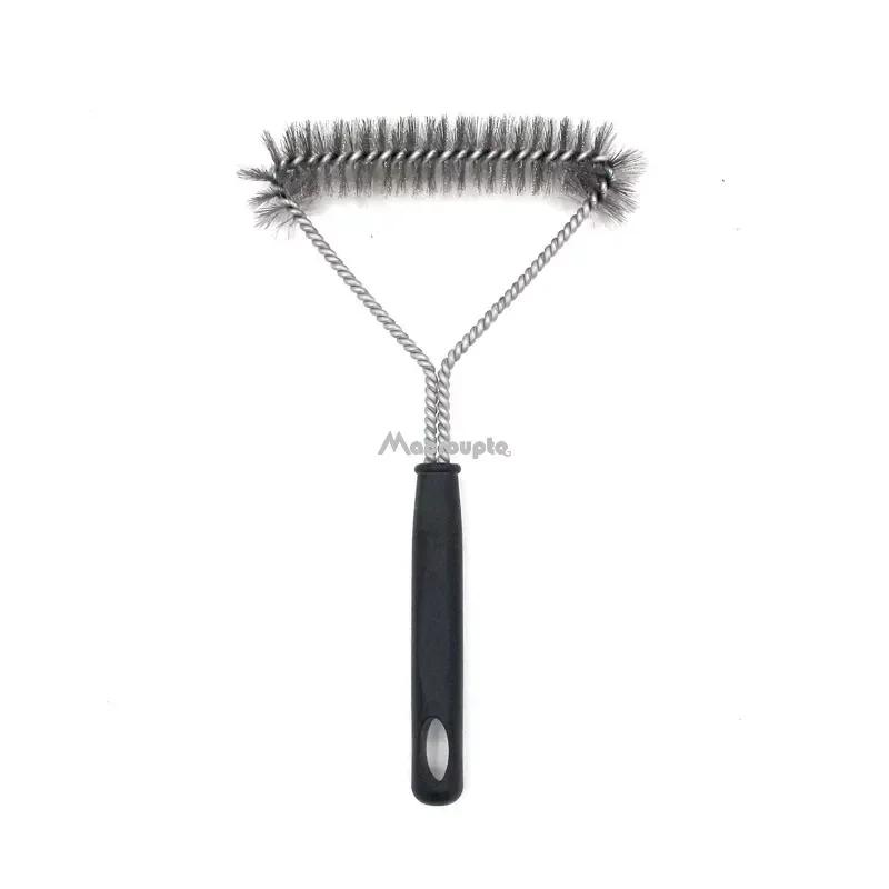 

Гриль для барбекю, щетка для барбекю, инструмент для очистки, аксессуары для гриля, щетина из нержавеющей стали, антипригарные щетки для чистки, аксессуары для барбекю