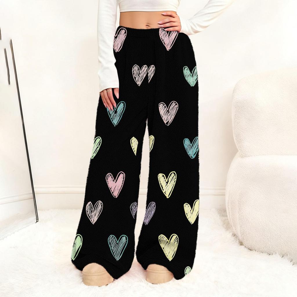 Women's Casual Fashion Print  Loose Straight,Leg Pants