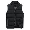 Autumn and Winter New Style Casual Vest Solid Color Stand-up Collar Vest Warm Vest Jacket Large Size Cotton Vest