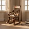 Rocking chair at 1:12 scale, handcrafted and richly detailed