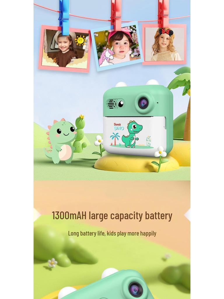 High-Definition Instant Mini Camera for Kids with Thermal Printing