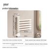 Punch-Free Rotating Towel Rack with Suction Cups - Foldable, Wall-Mounted Multi-Bar Hanger for Bathroom Storage