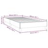 Bed Frame without Mattress Black 80 x 200 cm Fabric