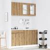 VidaXL Set of 4 "Lyon" Kitchen Furniture In Artisan Oak 3328574