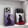 Japanese Bushido-o Samurai Phone Case For iPhone 17,16,15,14,13,12,11,Pro,XS,Max,Plus,Mini,SE4,E IMD Matte Black
