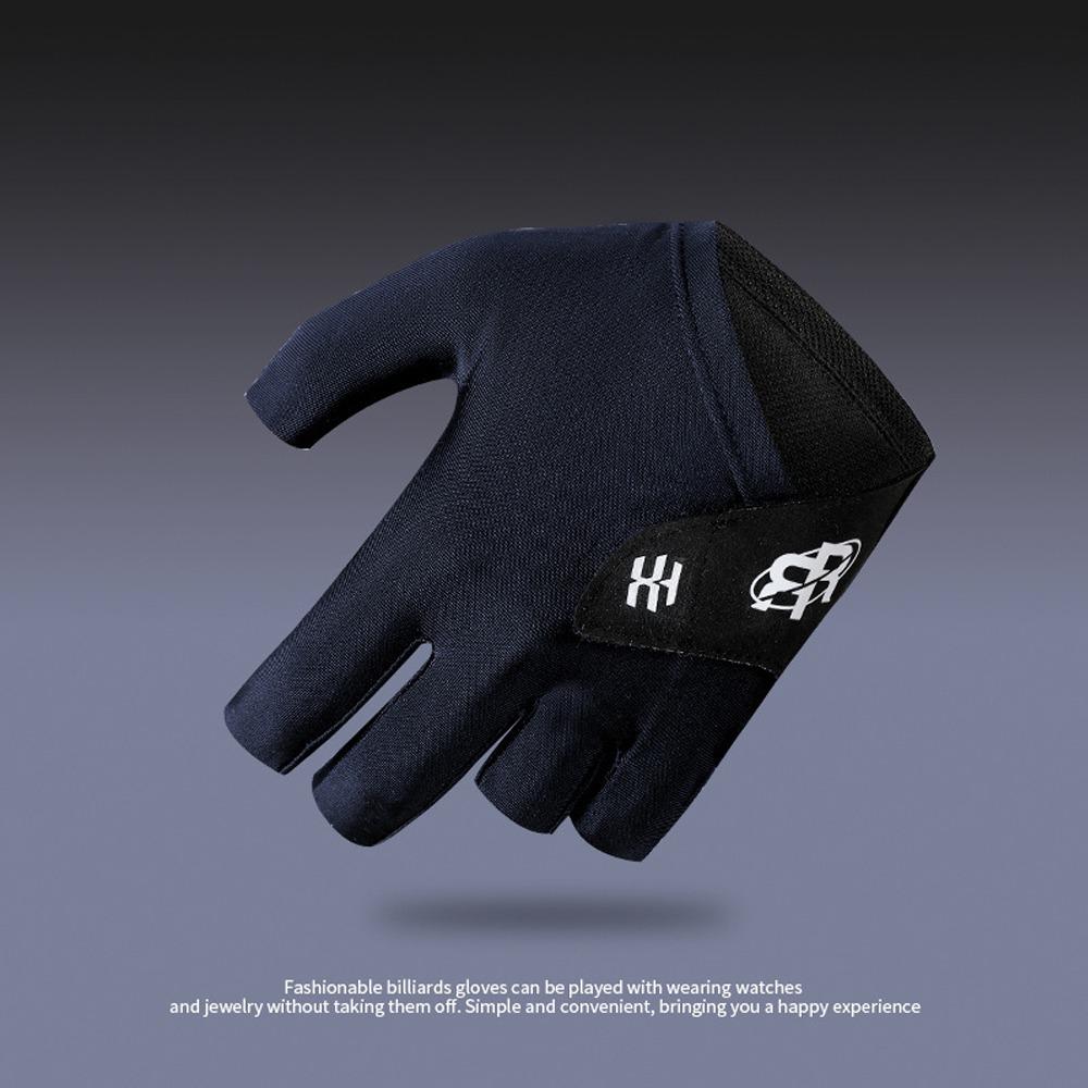 

Non Slip Half Fingers Glove Elastic Snooker Billiard Glove Billiards Glove Billiard Accessories темно-синий