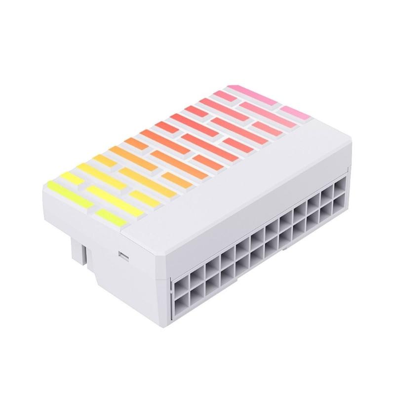 24Pin Male To Female Motherboards Power Connector Plug For 5V 3Pin ARGB Synchronized Connection Vertical Shape