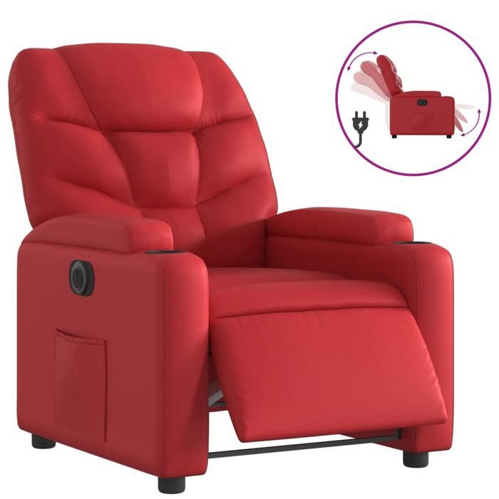 VidaXL Electric Recliner, Relaxation Chair with Adjustable Backrest and Footrest, Living Room Seat, Modern, 3204649