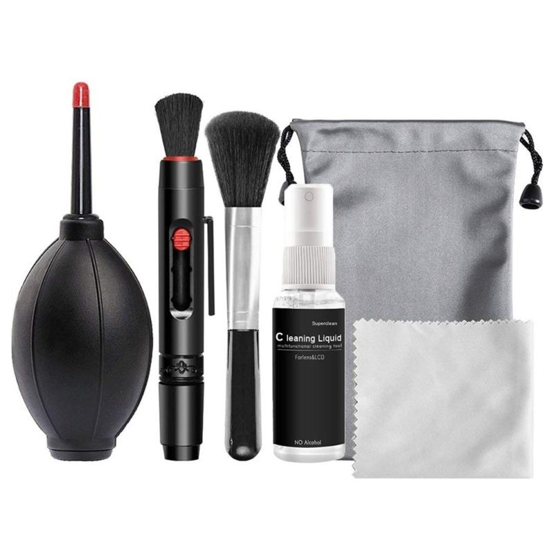 

6PCS Camera Cleaning Accessories Kit with Cleaning Solution Lens Pens Brush Essential Tools for Photographers Keyboard 1