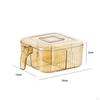 4 Storage Compartments Seasoning Box for Dining Table Home Kitchen