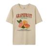 Βίντατζ Γραφικά T-shirts Γκρέιπφρουτ Oversized Cottagecore Αισθητική T-Shirt Χαριτωμένο T-Shirt με Φρούτα Εσπεριδοειδών Γυναικεία Καλοκαιρινά Ρετρό Μόδας Μπλούζες