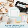 PU Leather Clipboard Folder A4 Magnetic Paper Organizer Stylish Magnetic Clipboard Folder  Office