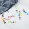 Woogim 10PCS Metal Hanging Towels Clip with Hanging Loop Kitchen Towels Clips Tea Towel Storage Clips for Home Kitchen Bathroom