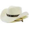 Spring and Summer Western Women's Seaside Sun Protection Hat Beach Hat New Men's and Women's Outdoor Simple Denim Straw Hat Sun Hat