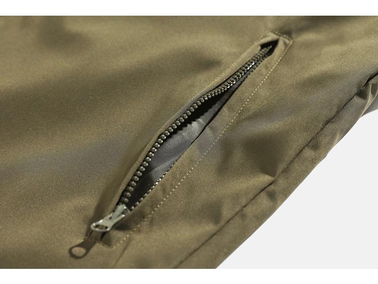 Men's Trendy Velcro Hooded Windbreaker: Casual Loose Fit Jacket for Spring & Autumn