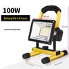 Rechargeable LED Floodlight: Strong Outdoor Emergency Light for Construction, Power Outages, Camping, Handheld Household Use