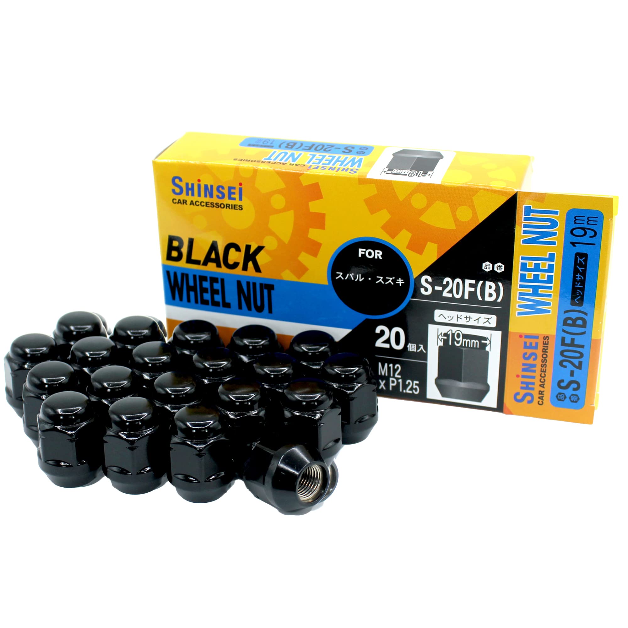 

Сумка для колес Shinsei M12 для гаек Suzuki, 20, Черный, P1.25, 19мм, S-20FB чёрный