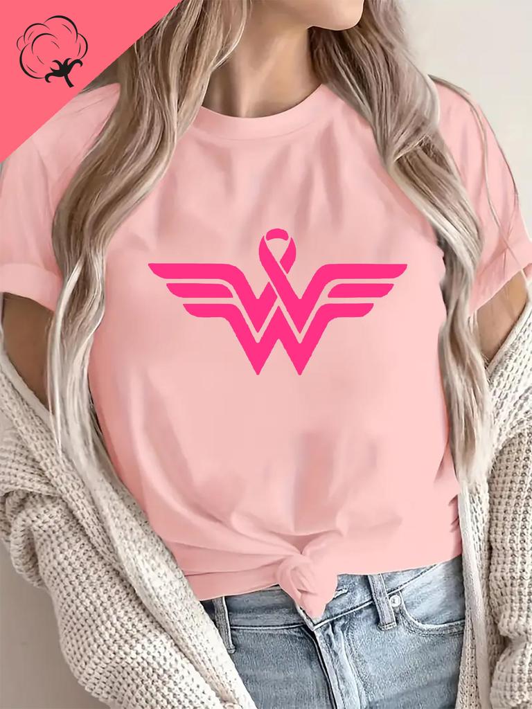 Awareness Womens Day TShirt Casual Loose Breathable Short Sleeve Comfortable Cotton Letter Graphic Goth Y2k Clothes