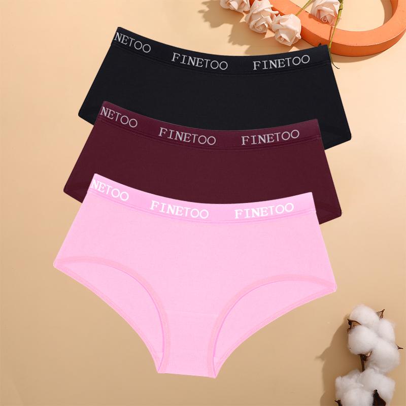 3Pcs Cotton Seamless Underwear Sexy Letter Belt Panties Low Waist Stretchy Briefs Female Breathable Sports Soft Lingerie
