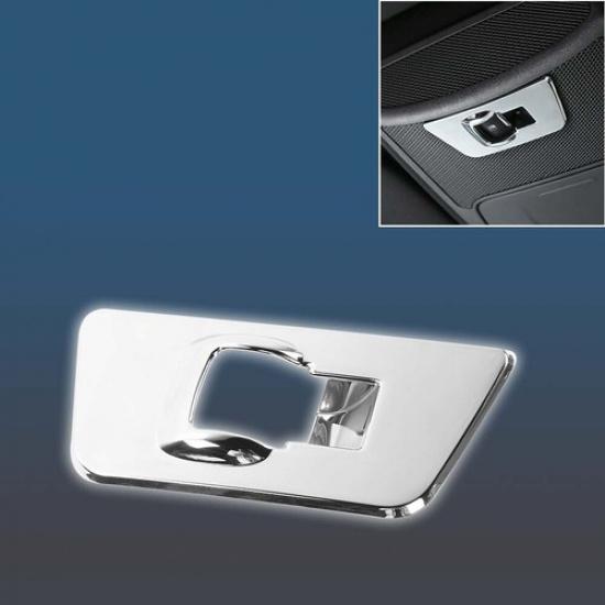 Rear Window Lift Panel Switch Button Knob Trim Cover Chrome For Ford F150 2015+