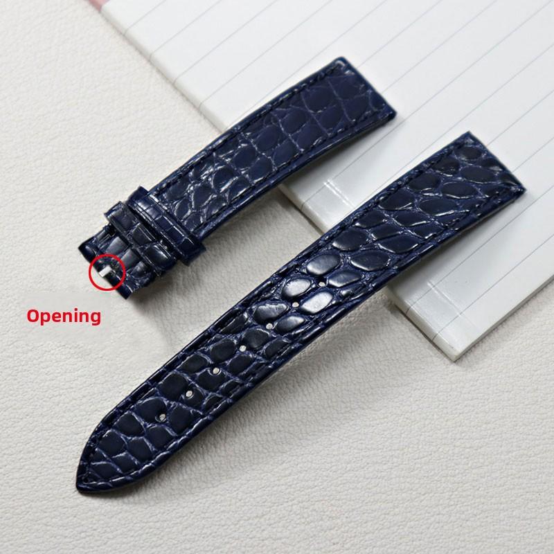 13 14 16mm 18mm 19mm 20mm Dünnes weiches Krokodillederarmband Für Longines L4 L2 VC MIDO Cartier Dornschließe braun blau Uhrenarmband