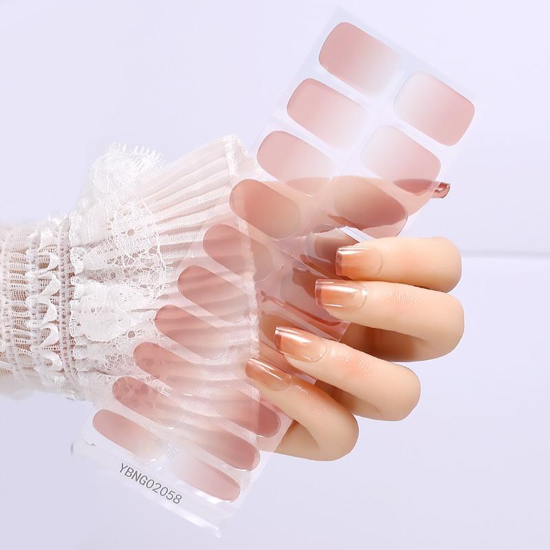 Semi-curing Light Therapy Nail Stickers Gel Nail Stickers Semi-curing Light Lamp Nail Stickers Harden, Last Long and Are Waterproof